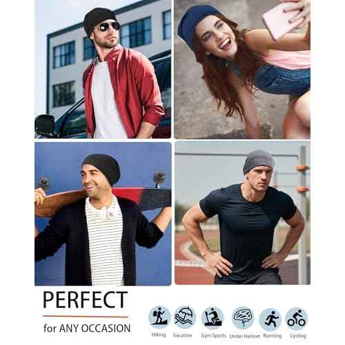 Cooling Skull Caps for Men Women-Thin Breathable Mesh Beanie for Men Running Skull Cap for Cycling Gym & Outdoor Sports