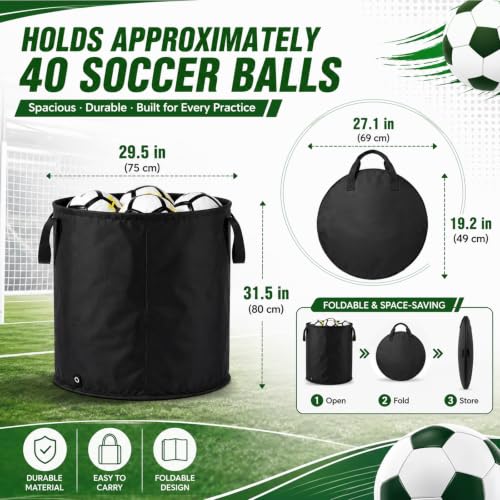Large Sport Ball Storage Bin for Basketball Soccer Volleyball & More