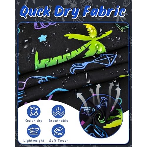 Boys Swim Trunks Board Shorts Teen Boys Swimsuit Quick Dry Swimwear Swimming Shorts Bathing Suit Size 8,10-12,14-16