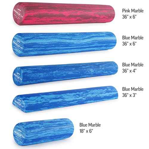 OPTP PRO-Roller Soft Density Foam Roller ? Low Density Soft Foam Roller for Physical Therapy, Pilates, Yoga Foam Roll Exercises, and Muscle Recovery- Blue 36" x 6"