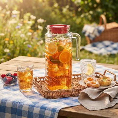 UN Krug 1.2L Glass Pitcher - Durable & Elegant Drinkware