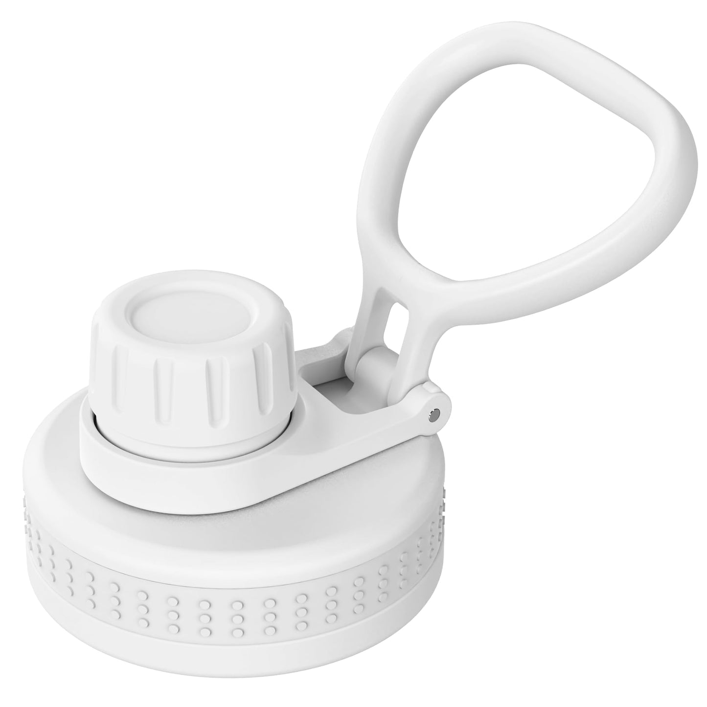 Prurex Spout Lid for Hydro Flask Wide Mouth Water Bottles, Replacement Lid for 12 16 18 22 32 40 64oz 2.28" Wide Mouth Sports Water Bottles Accessories (White, 1 Pack)