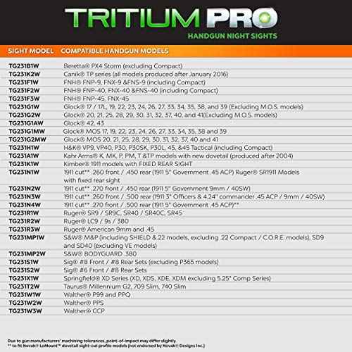 TRUGLO Tritium Pro Night Sights, Compatible with Sig Sauer Handguns | Compact Durable Glow-in-The-Dark Front & Rear Gun Sights with White Focus Lock Front Ring
