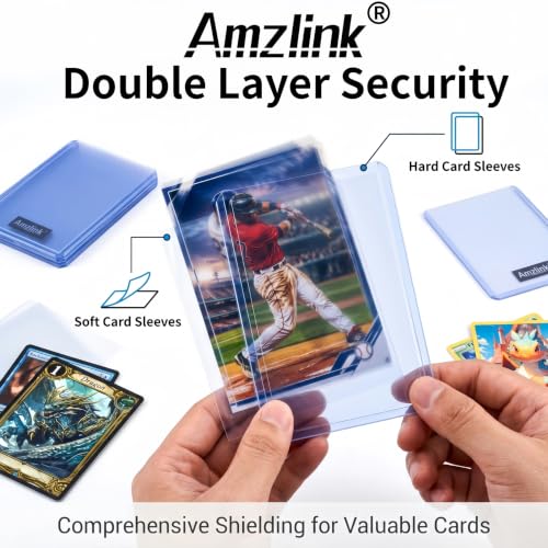 400 Card Sleeves & Toploads Set for Trading Cards - Baseball, Football, Gaming