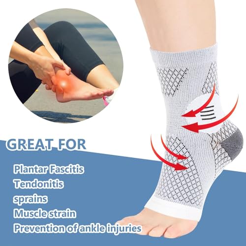 Neuropathy Socks for Men and Women - Ankle Compression Socks M