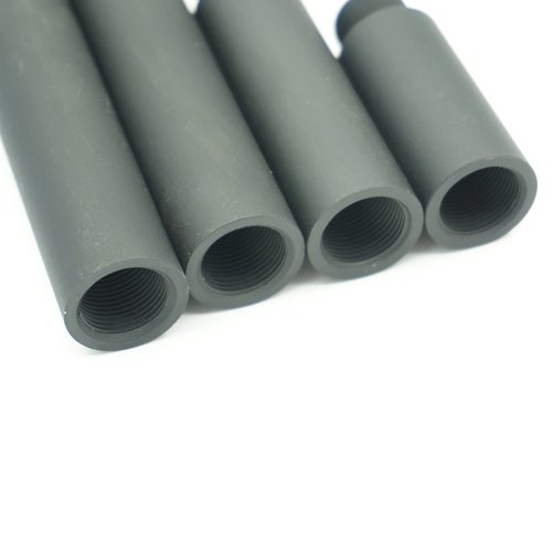 AOOHYEO 14mm CCW to 14mm CCW 0.8″ 2.4″ 4.8″ 7.1″ Outer Diameter 0.75” （19mm） AEG GBB Black Tube M14x1 Left Threaded Extension Accessories Four Pieces (Black)