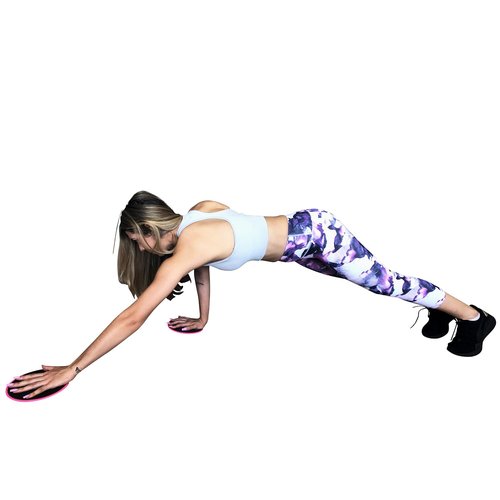 Flexi Muscles Core Sliders Dual Sided Sliding Discs for Use on All Floors. Our Core Sliders are ideal for Abs exercises, Yoga, Pilates and Home Workouts.