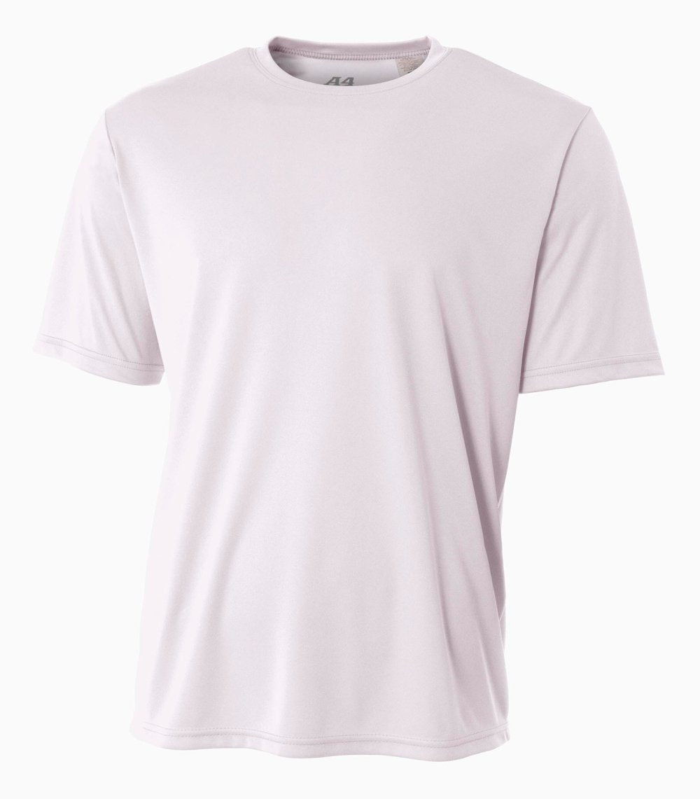 A4 Men's Cooling Performance Crew Short Sleeve, White, Large