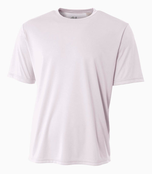 A4 Men's Cooling Performance Crew Short Sleeve, White, Large