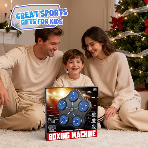 Kids & Adults Boxing Machine with Gloves - Rhythm & Fitness Toy