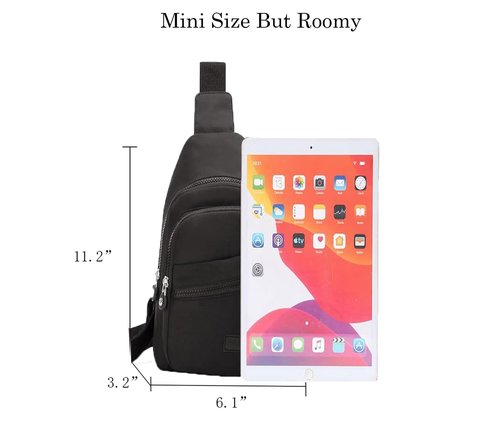 EVANCARY Small Sling Bag for Women Men, Sling Backpack Chest Daypack Crossbody Bag for Travel Sports Running Hiking