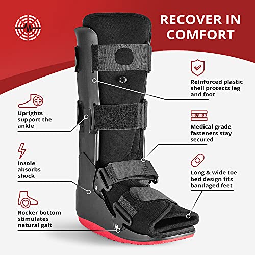 Orthopedic Air Boot Tall CAM Walker for Ankle & Foot Injury Support