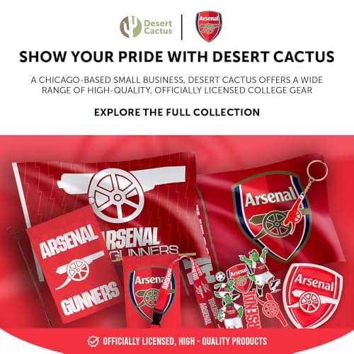 Desert Cactus Arsenal FC Gunners Lanyard with Snap Buckle - Football Fan Accessory