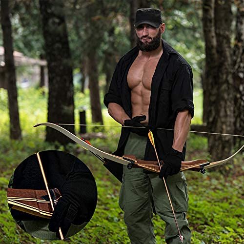 4 Pairs Recurve Bow Arrow Rest Archery Hair Arrow Rest Stick on Bow Fur Adhesive Shelf Rests Longbow Fur Pad Recurve Accessories for Outdoor Hunting Shooting Practice