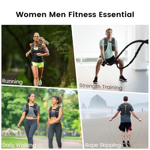 Weighted Vest for Men Women 6lb-30lb Adjustable Fitness Training Equipment