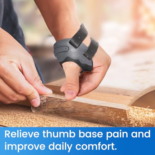 Velpeau CMC Thumb Brace for Osteoarthritis - Left Hand, Black, Medium