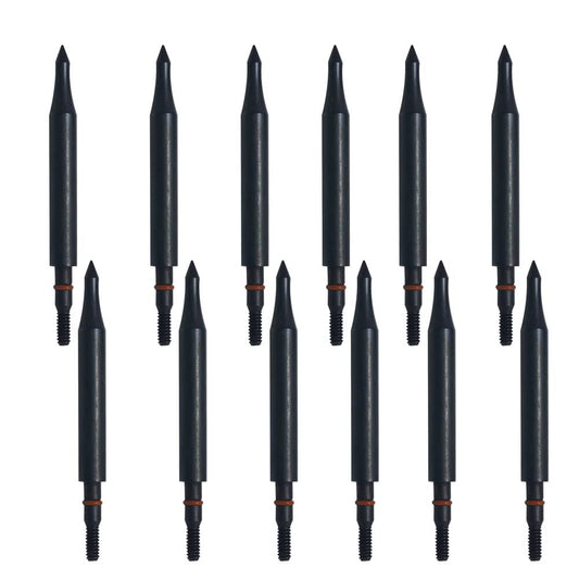 Field Points arrowheads 300 Grains Archery Field Points, 5/16" Steel Screw in Archery Field Tips and Broadheads (1 Dozen 12 PCS)