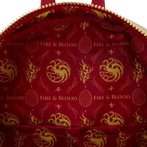 Loungefly House of the Dragon All Over Print House Targaryen Sigil Mini Backpack