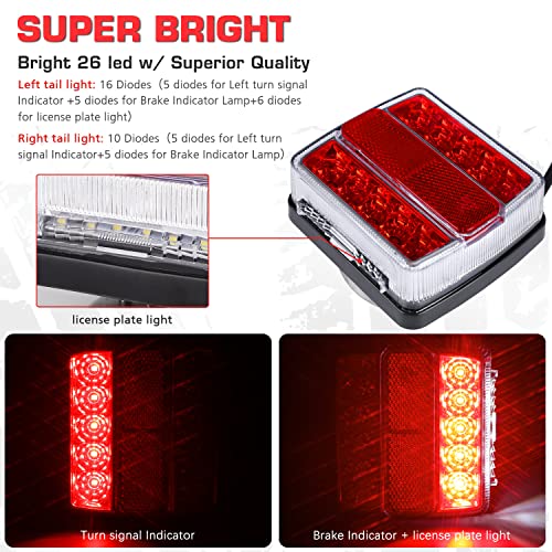Magnetic LED Trailer Towing Light Kit for RVs, Trailers, Flatbeds