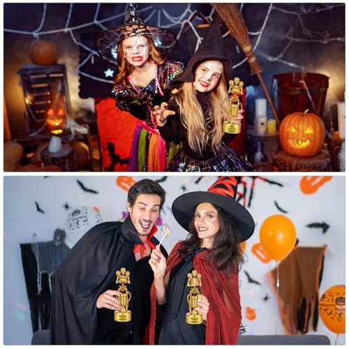 6 Pack Halloween Trophy Best Costume Trophy Skeleton Trophies, Halloween Trophy Awards for Kids Adults Halloween Party Prizes Contest Prizes Funny Trophy for Halloween Party Supplies