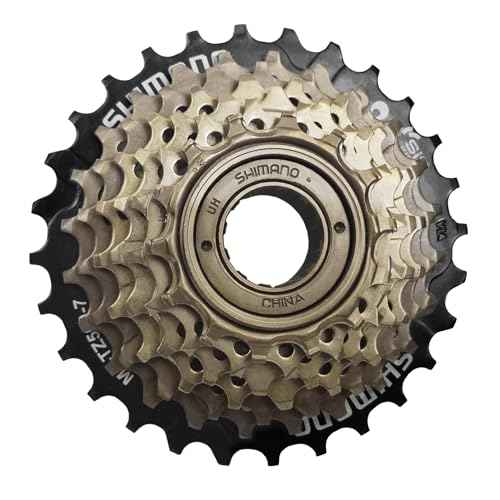 Bike Freewheel 7-Speed Tourney/TY MF-TZ500 Screw On Multiple Freewheel Bicycle Multiple Freewheel 14-28 Tooth (TZ500-7/14-28T)
