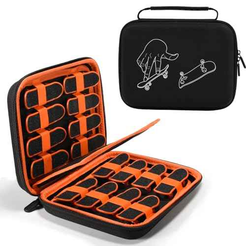 Fingerboard Case for Teck Deck Ultra DLX Finger Skateboards, Storage Case Compatible with 16pcs Mini Skateboards