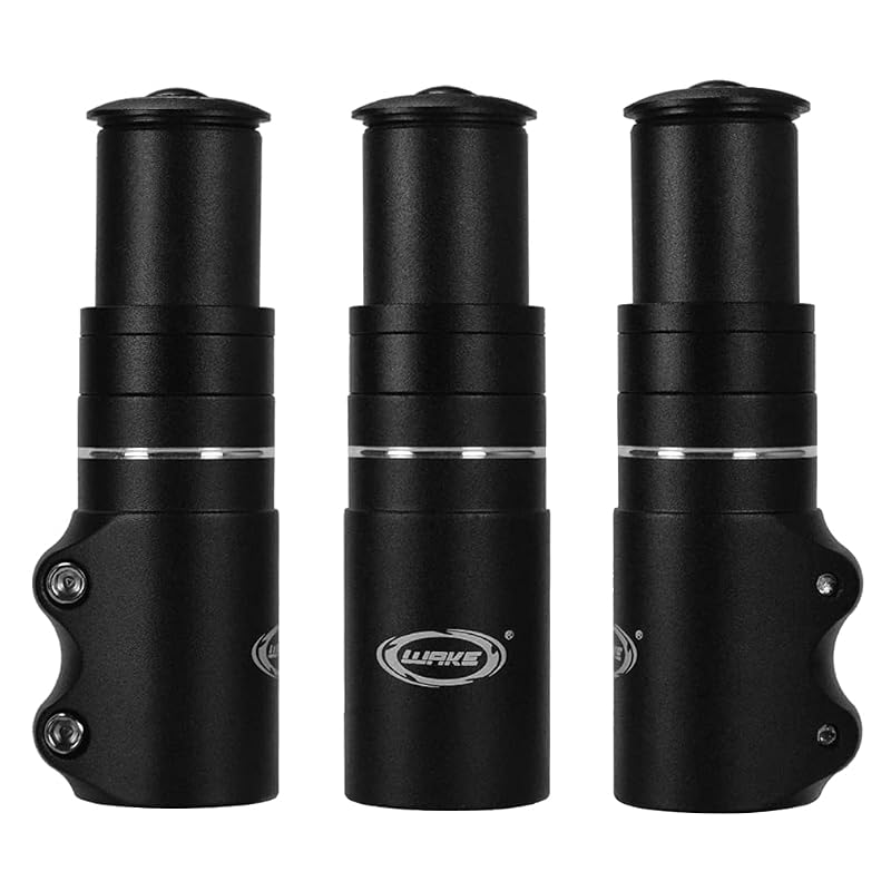 Adjustable Bike Stem Riser Extender 115mm Aluminum For 1-1/8" Headset