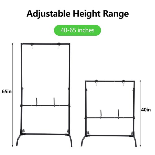 PVNIEFC Archery Target Stand for 30 Inch Bag & Foam Targets, Bow and Arrow Target Stand for Backyard, Steel