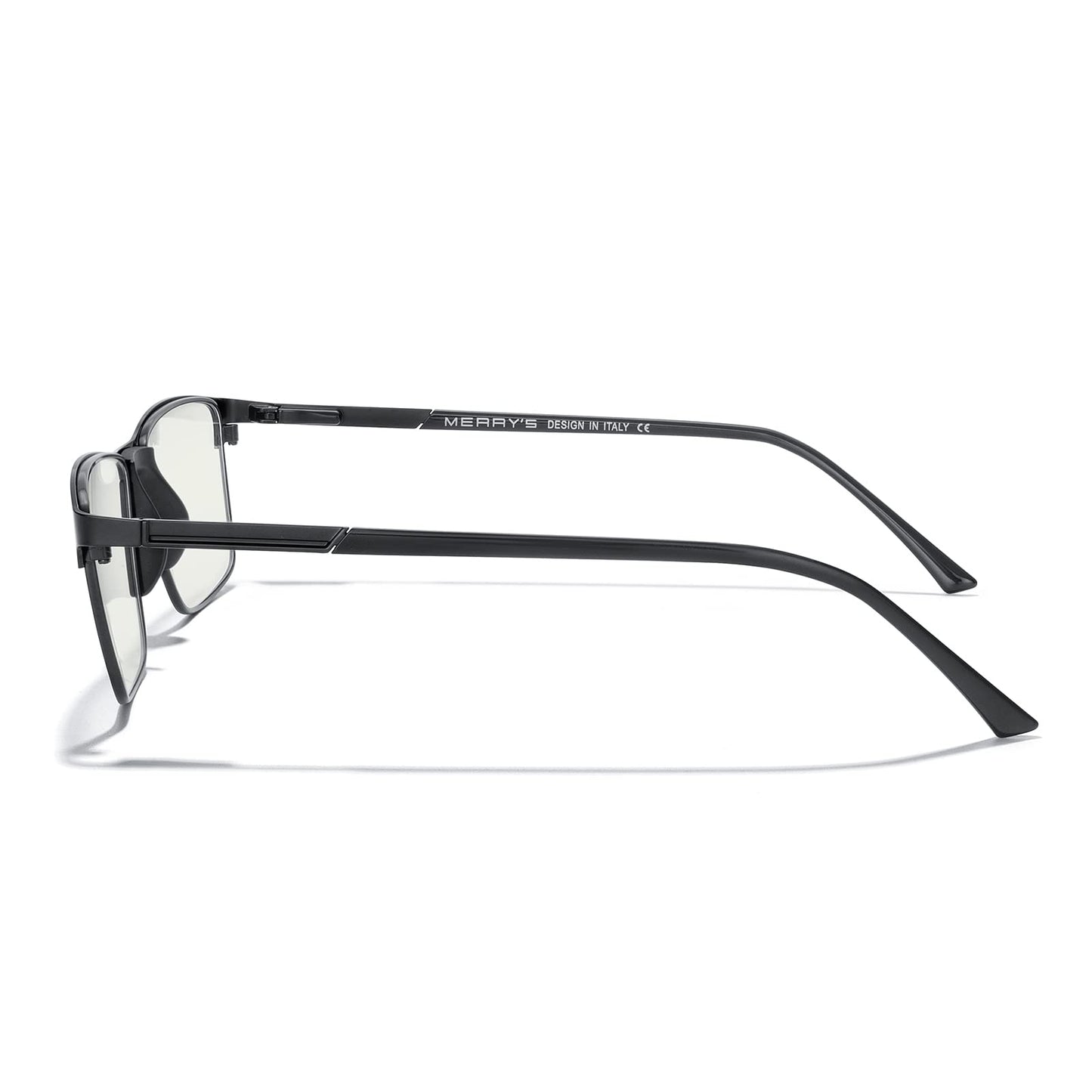 MERRY'S Fashion Blue Light Blocking Glasses - Reading Glasses Metal Frame Spring Hinge Readers for Men Eyeglasses