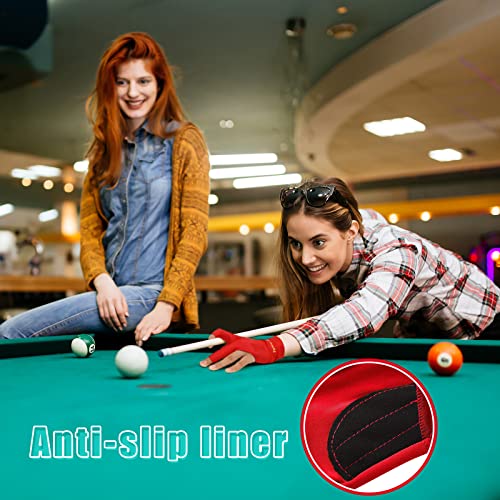 15 Pcs Pool Gloves for Billiards Snooker Cue Sport - One Size