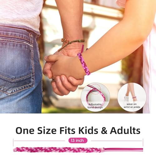 12 Pack Mosquito Repellent Bracelets - DEET-Free & Natural for Adults & Kids
