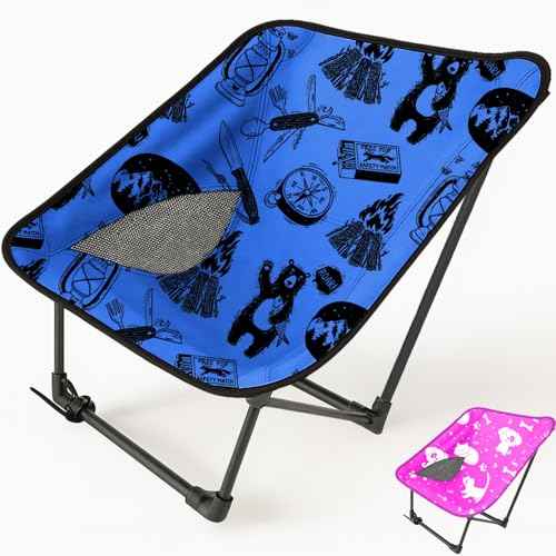 Youth and Kids Camping Chair | Ultra Lightweight, Foldable and Heavy Duty | Ideal Indoor/Outdoor Kid Chair for Camping, Beach, Sports and Lawn