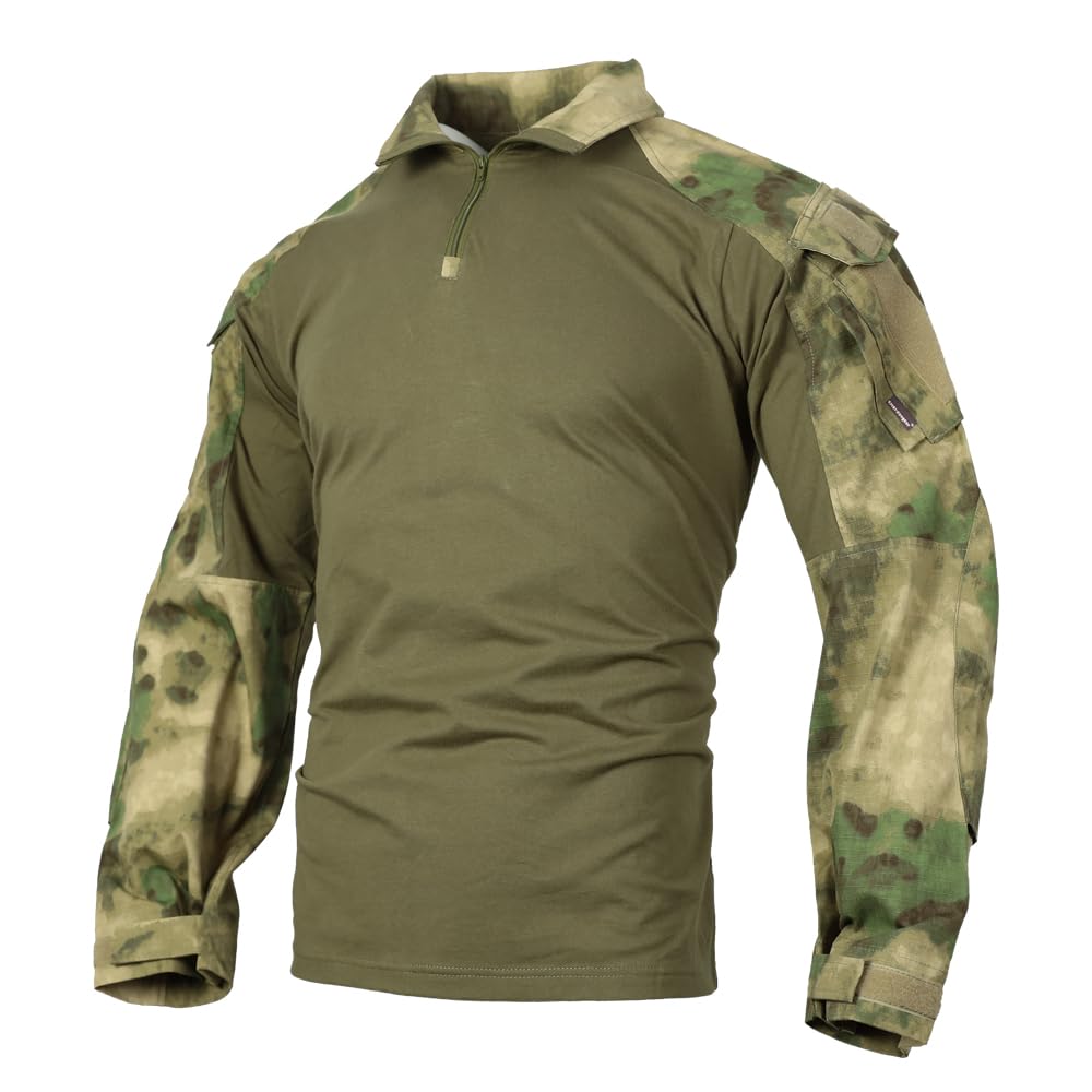EMERSONGEAR Men's Tactical Shirt,Airsoft Combat Army Paintball Quick Dry Long Sleeve BDU T-Shirt Top
