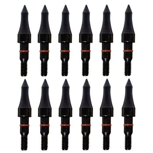 Field Points arrowheads 100 Grains Archery Field Points, 5/16'' Steel Screw in Archery Field Tips and Broadheads (1 Dozen 12 PCS), 2.9*2.3*0.6
