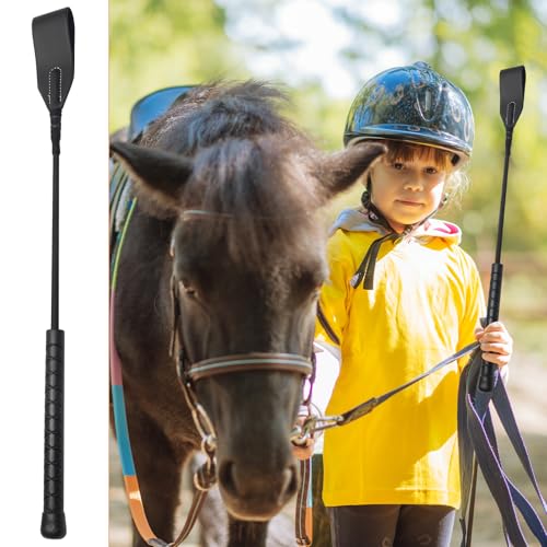 18-Inch Horse Riding Crop with PU Leather Handle for Equestrian Training