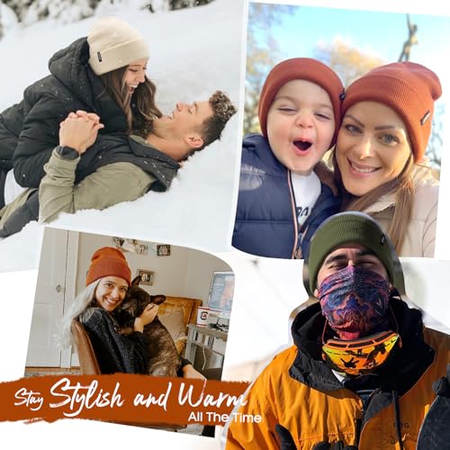FURTALK Beanie Hat for Women Men Winter Hat Womens Cuffed Beanies Knit Skull Cap Warm Ski Hats