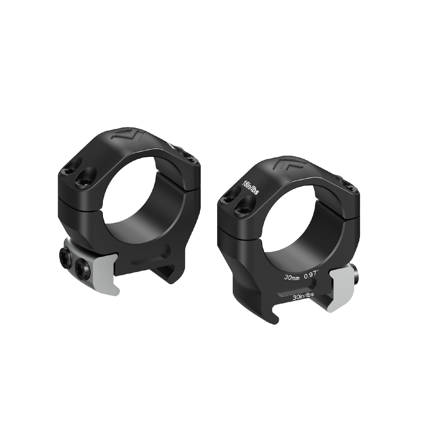 Arken Optics Halo Ti™ Titanium Rifle Scope Rings Precision CNC Machined from 7075 T6 Aluminum & Titanium for MIL-STD Picatinny Rails