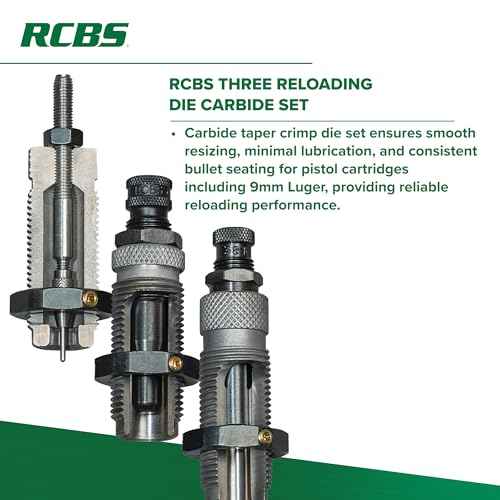 RCBS 20515 Carbide Die Set, 9MMLUGER/9x21/9x23,OD Green, 9mm Luger