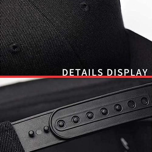 Men's Flat Bill Snapback Hat - Black Baseball Cap with Adjustable Strap - Chef Themed 2