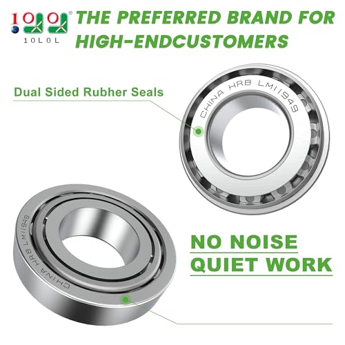 Golf Cart Front Wheel Hub Bearings & Oil Seals Kit for Club Car 1982-2002