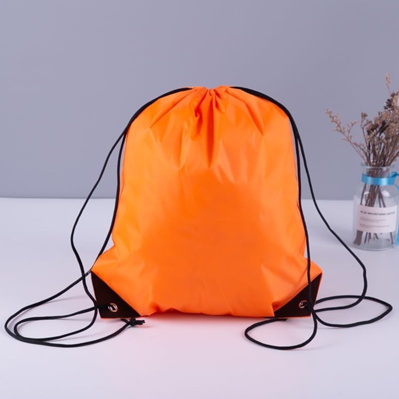 1PC Vibrant Nylon Drawstring Backpack - Good Lightweight and Durable Companion for Outdoor Sport,Travel, Skyblue