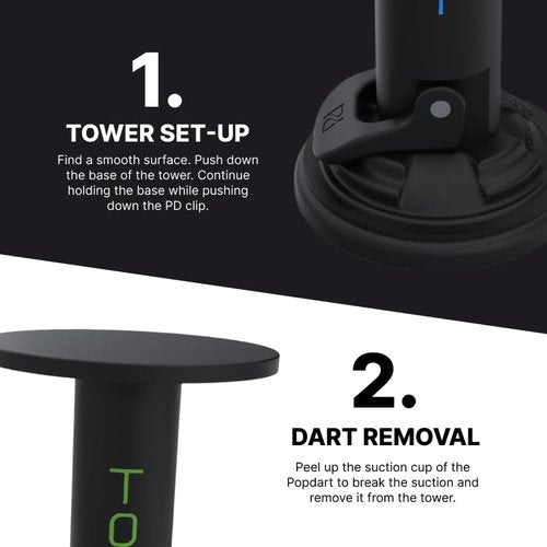 Popdarts Tower Shot Mod - The Ultimate High-Risk, High-Reward Target - Add Strategy, Skill, and a 5-Point Bonus to Every Game - Elevate The Game with This Tempting Vertical Shot