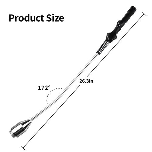 MELE LINKS Golf Grip Swing Training Aid, Golf Grip Trainer for Warm-up, Golf Training aid, Golf Swing Trainer, Golf Grips, Right-Handed Grip Trainer Golf Club, Weighted Golf Swing Trainer (Right)