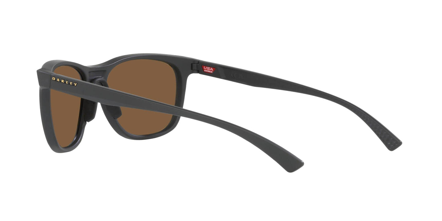Oakley Womens OO9473 Leadline Square Sunglasses, Matte Carbon/Prizm Bronze, 56 mm