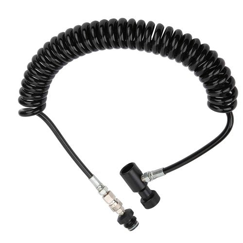 Air Coil Remote Hose, G1/2 Aluminium Paintball Tank Remote Coil Corrugated Connecting Adapter Hose without Valve for CO2 and High Pressure Air Systems