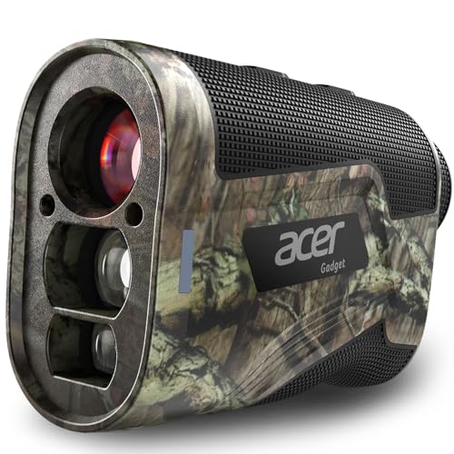 Acer Hunting Range Finder with Slope - 800/1200 Yards Range Finder for Hunting, 6X Magnification, Waterproof Archery Rangefinder for Deer, Rechargeable Battery with Magnet Stripe