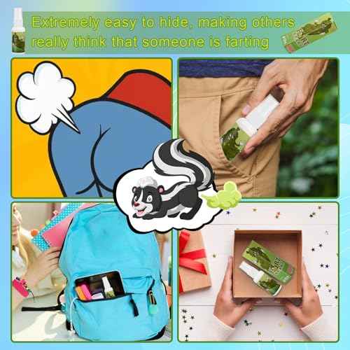 SHENGSEN Fart Spray Extra Strong,Gag Gifts Funny Adult and Kids,Non Toxic Fart Bomb,Green