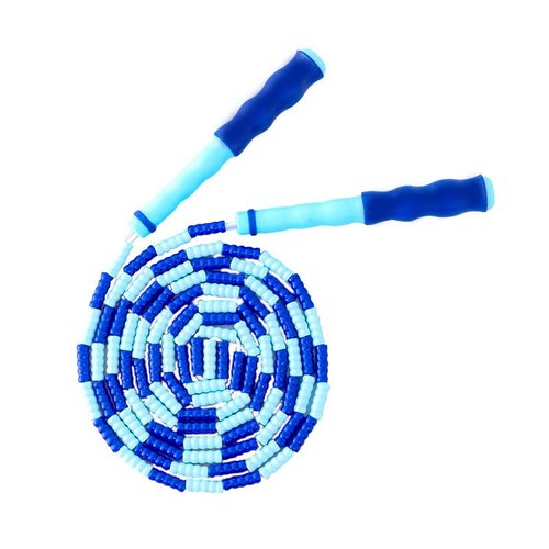 Jump Rope, Adjustable Length Tangle-Free Segmented Soft Beaded Skipping Rope, Fitness Jump Rope for Kids, Man, and Women
