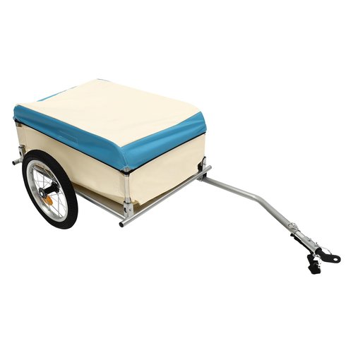 Bike Cargo Trailer, Multi-Purpose Foldable Transportation Storage Cart,Heavy-Duty Bicycle Wagon Cart,110.23lbs Load Capacity for Camping,Moving Houses,Grocery Shopping