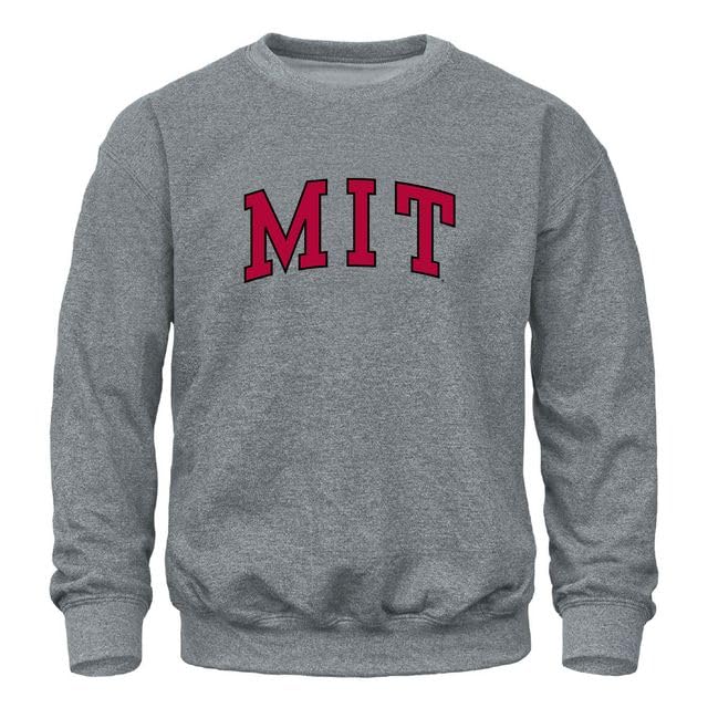 Unisex Crewneck Sweatshirt - Medium Gray - College Logo Heavyweight Cotton Blend Fleece